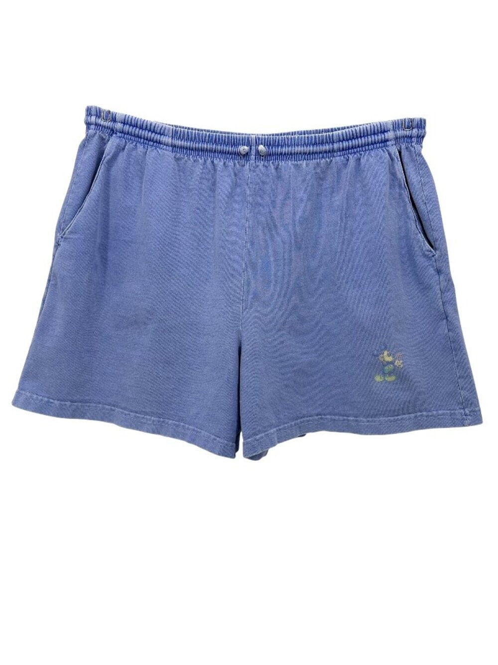 Vintage Fresh Produce Adult Large Shorts Mickey Mouse Distressed Blue Flat Front